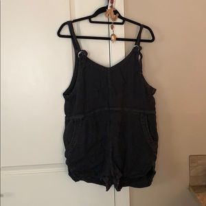 AE linen blend shortalls